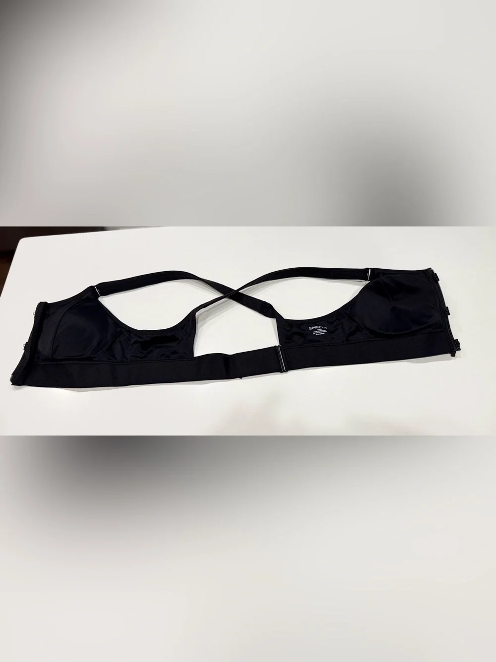 SHEFIT LUXE Black High Support  Sports Zip Front Adjustable Sports Women’s Bra